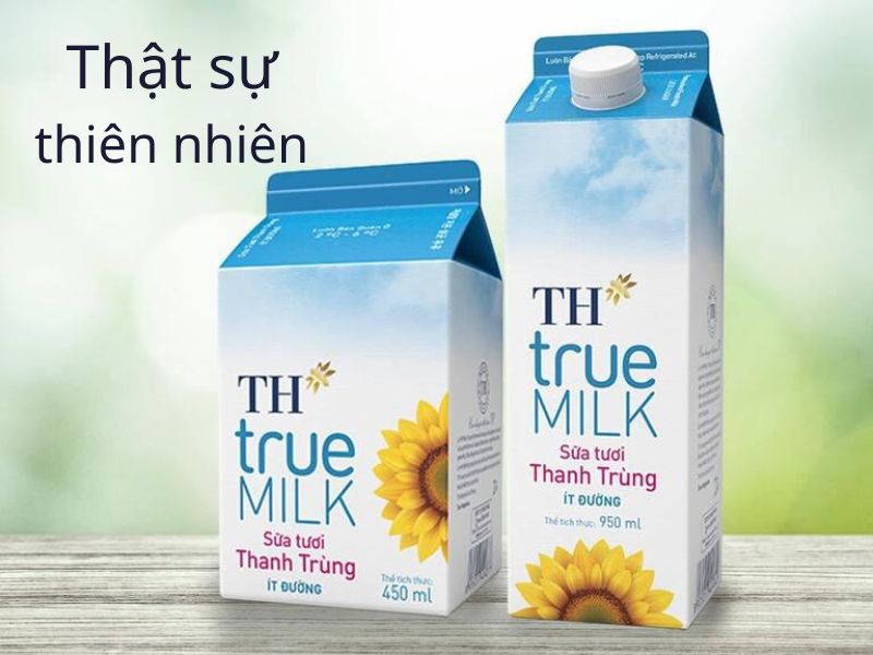 Slogan TH True Milk: Thật sự thiên nhiên